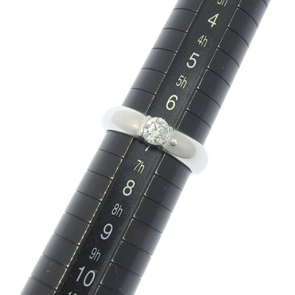 TIFFANY Silver Diamond Ring - Picture 4 of 5